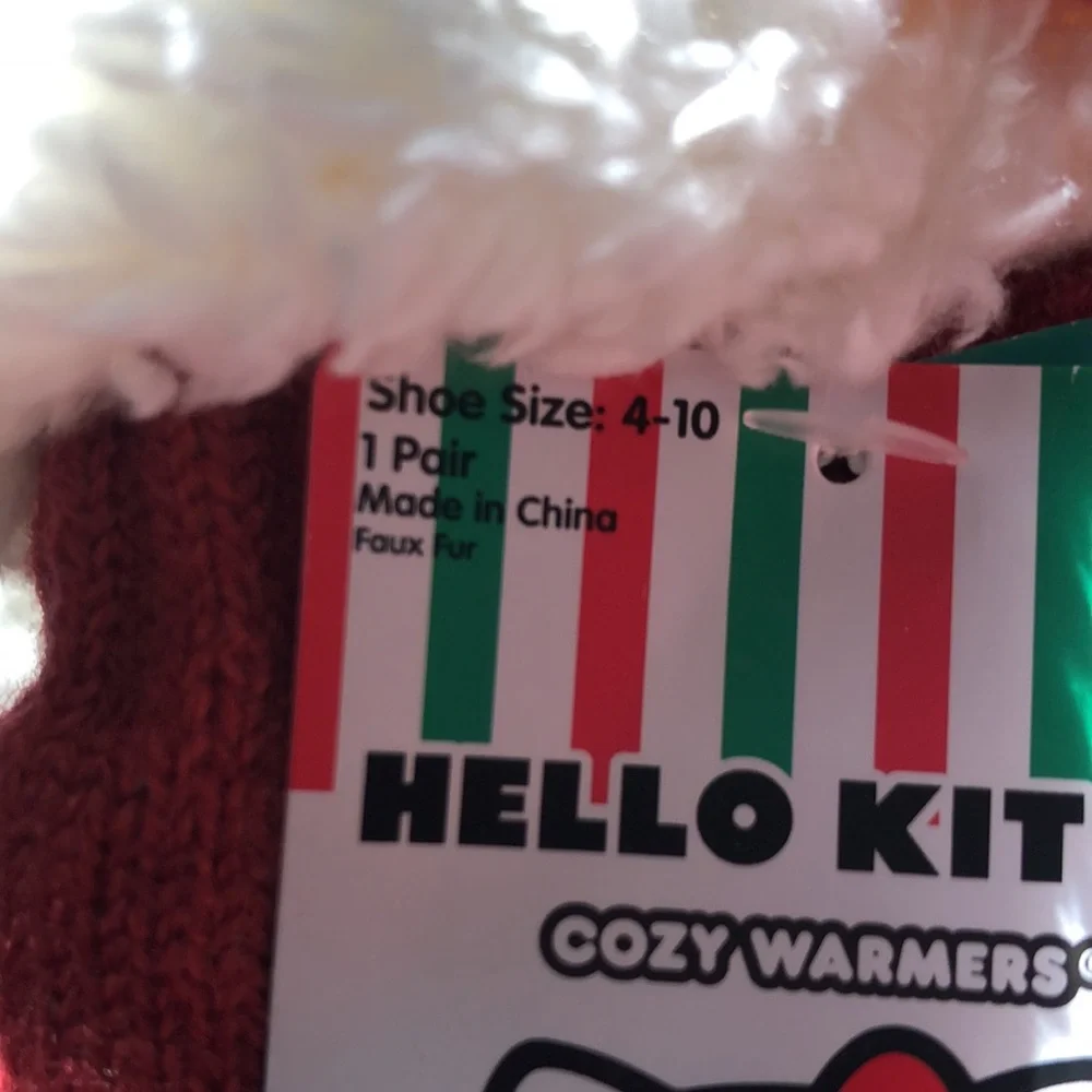 Hello Kitty Cozy Warmers Slipper Socks